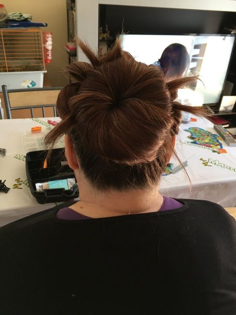 Essai chignon pour ma mère - 2