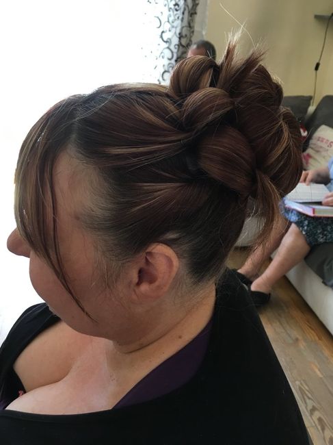 Essai chignon pour ma mère - 3