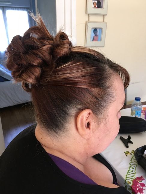Essai chignon pour ma mère - 4