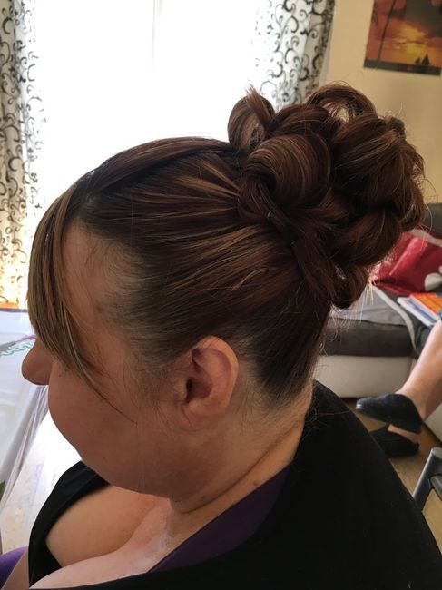Essai chignon pour ma mère - 6
