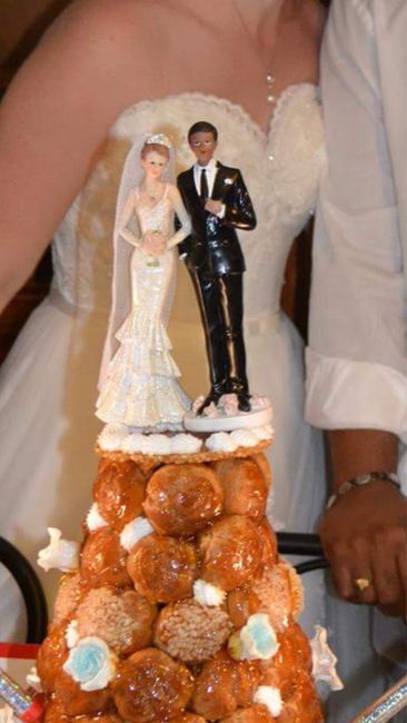 Figurine pour gâteau mariage mixte 1