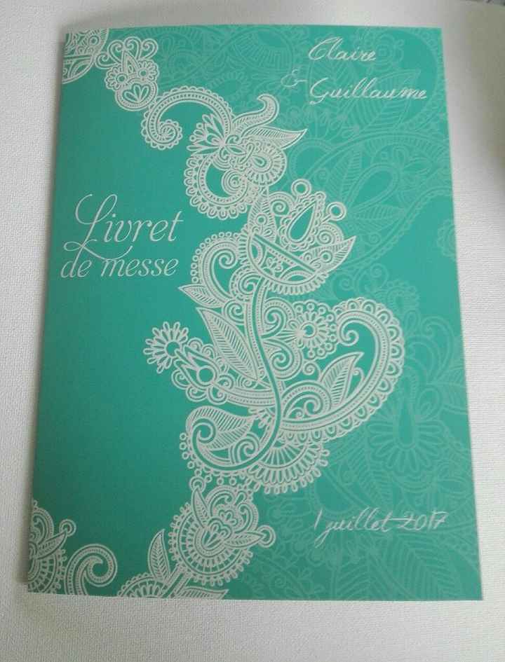 Livret de messe - 1