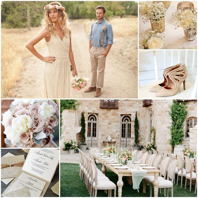 Mariage inspiration couleur beige 4