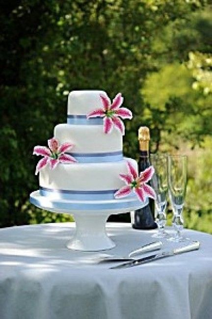 weeding cake blanc et rose