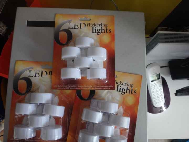 Bougies pour mes menus photophores