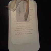 notre faire-part pour les invités au cocktail