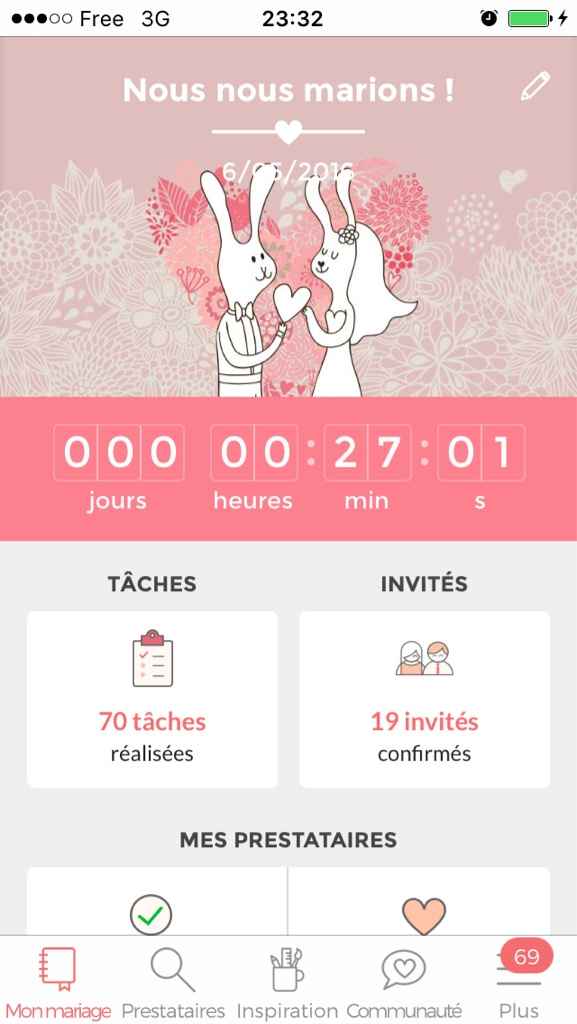 J-141 jours.. où en êtes vous ? - 1