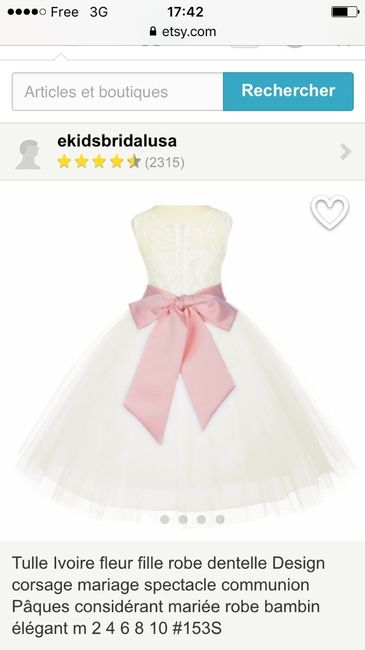 Robe petites filles d'honneur - 1