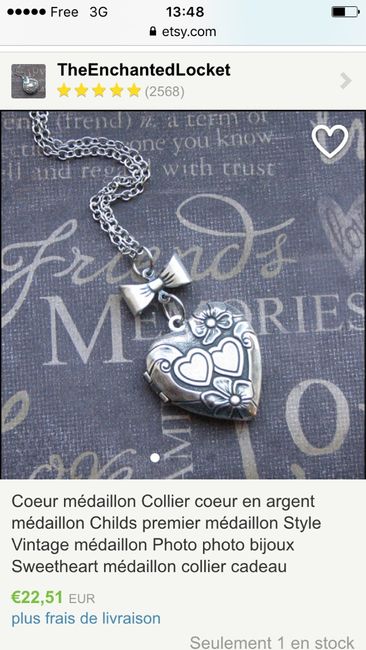 Cherche médaillon pour bouquet - 1