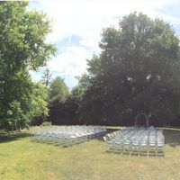 réception en plein air