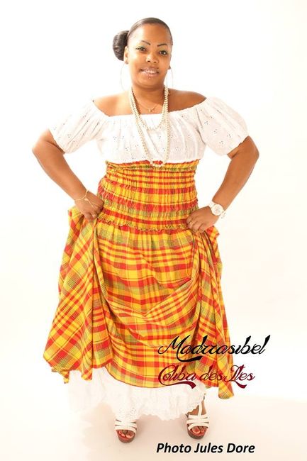 Tenue Traditionnelle antillaise en madras - 1