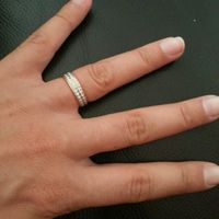 Harmonie entre ma bague de fiançailles et mon alliance - 1