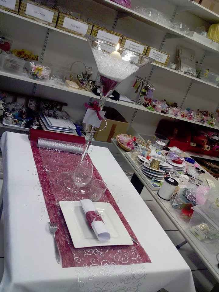 Décoration table des invités