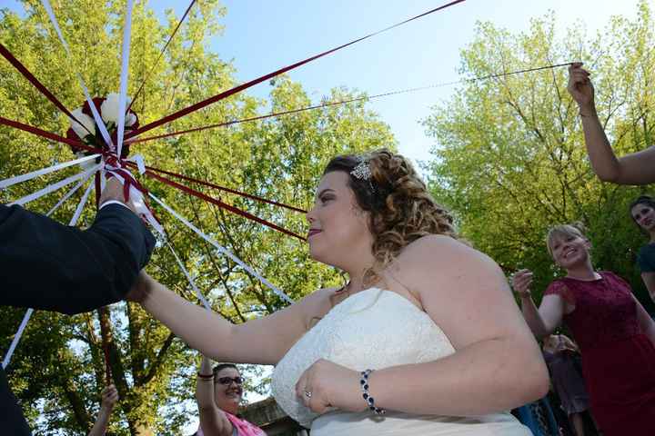 Jeu du bouquet avec rubans