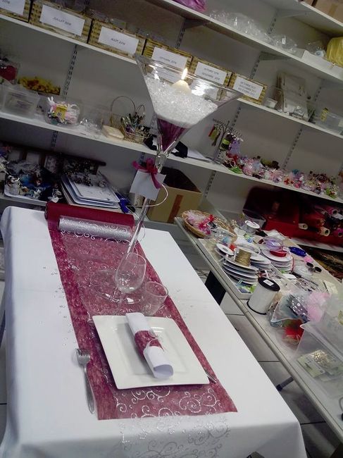 Décoration table des invités