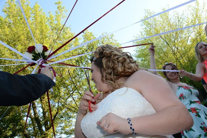 Jeu du bouquet avec rubans