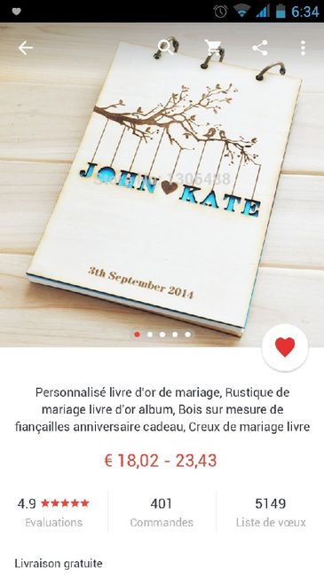 Livre d'or en bois, ou en trouver ? - 1