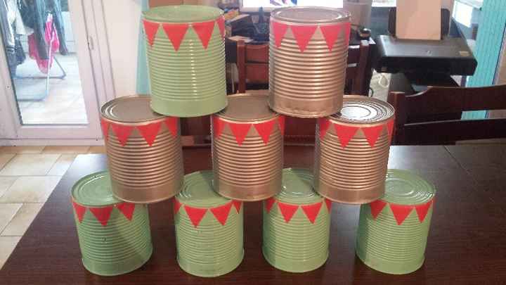 Derniers tests et bricolages  ( candy bar, table des rafraichissements et chamboule tout ) - 3