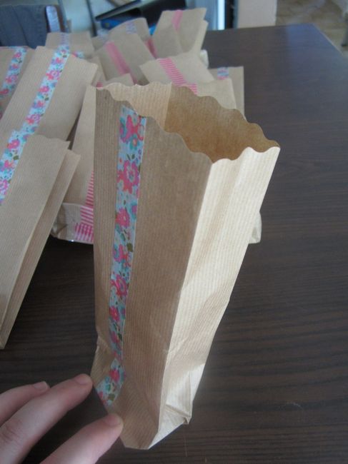 Sachets en kraft detail