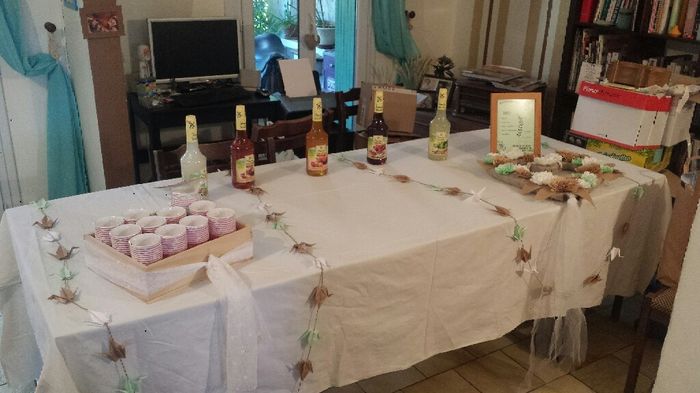 Derniers tests et bricolages  ( candy bar, table des rafraichissements et chamboule tout ) - 2