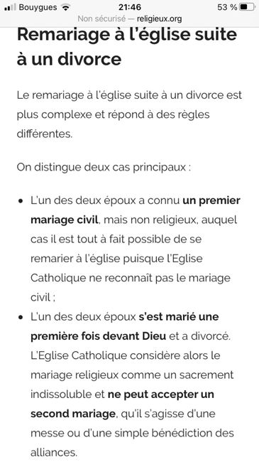 Re-mariage Religieux - 1