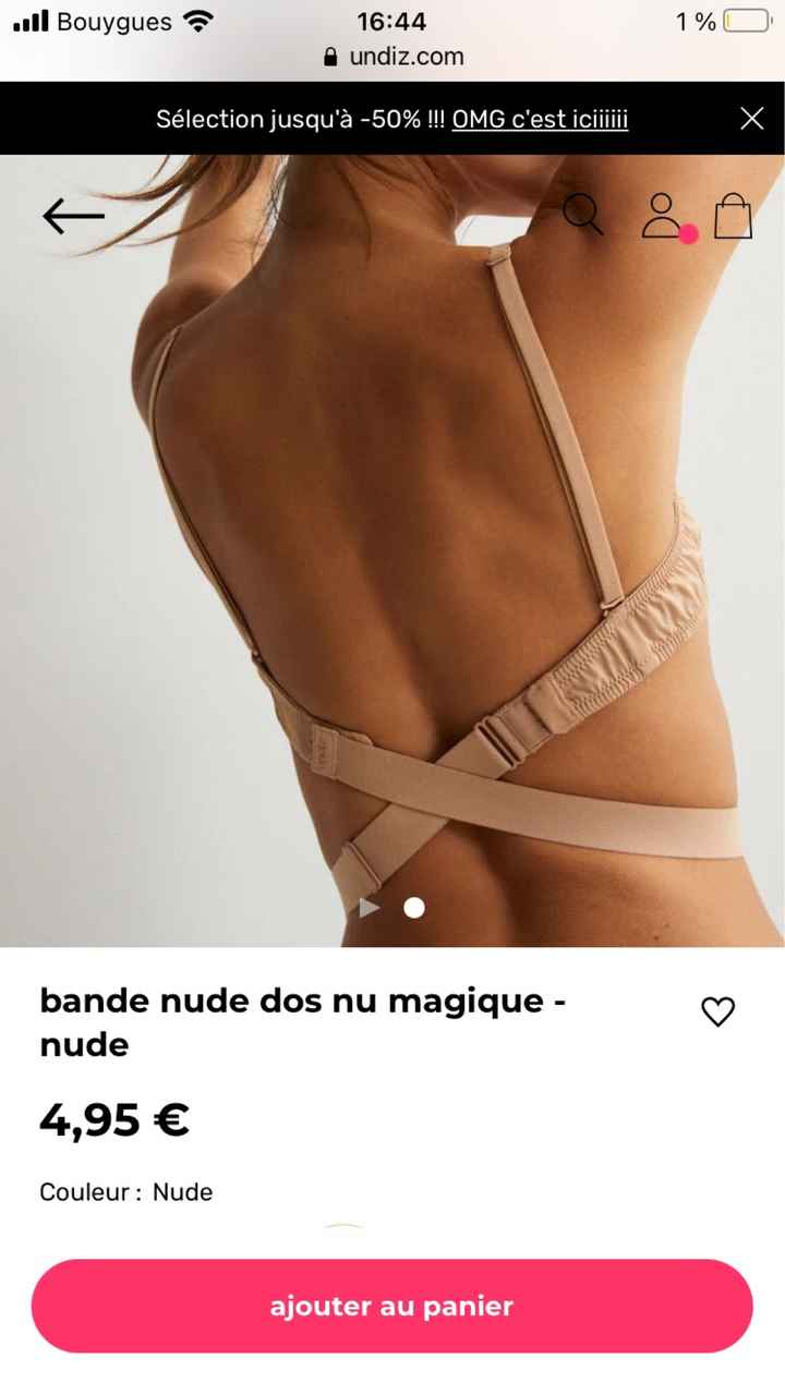 Soutien gorge dos nu - 1