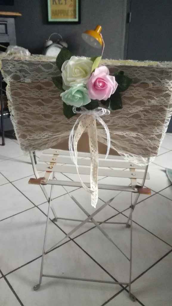 Ma housse de chaise de mariée  et Dossier de chaise des invités 💗 - 3