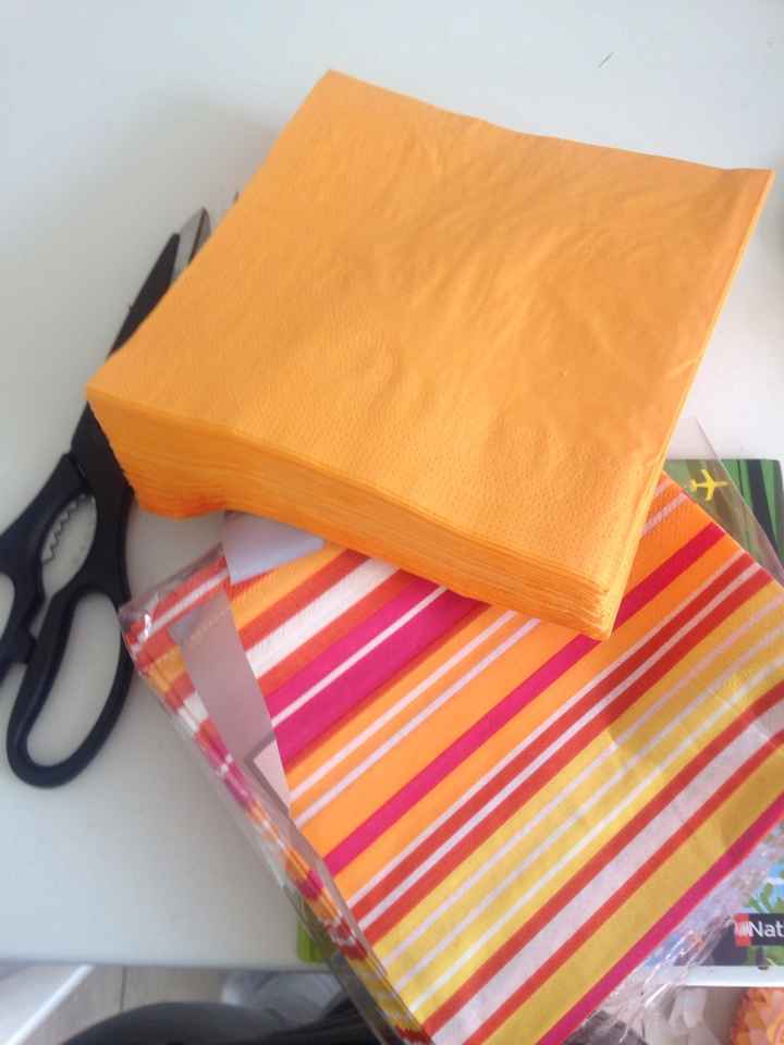 Diy pompons serviettes en papier - 1