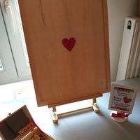 Cadre coeurs à signer - 2