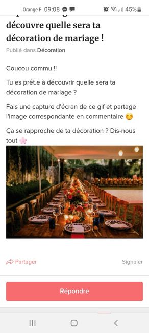 Capture l'image du GIF et découvre quelle sera ta décoration de mariage ! - 1