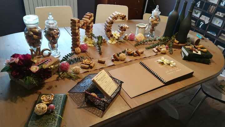 Essai centre de table et table urne/livre d or - 1