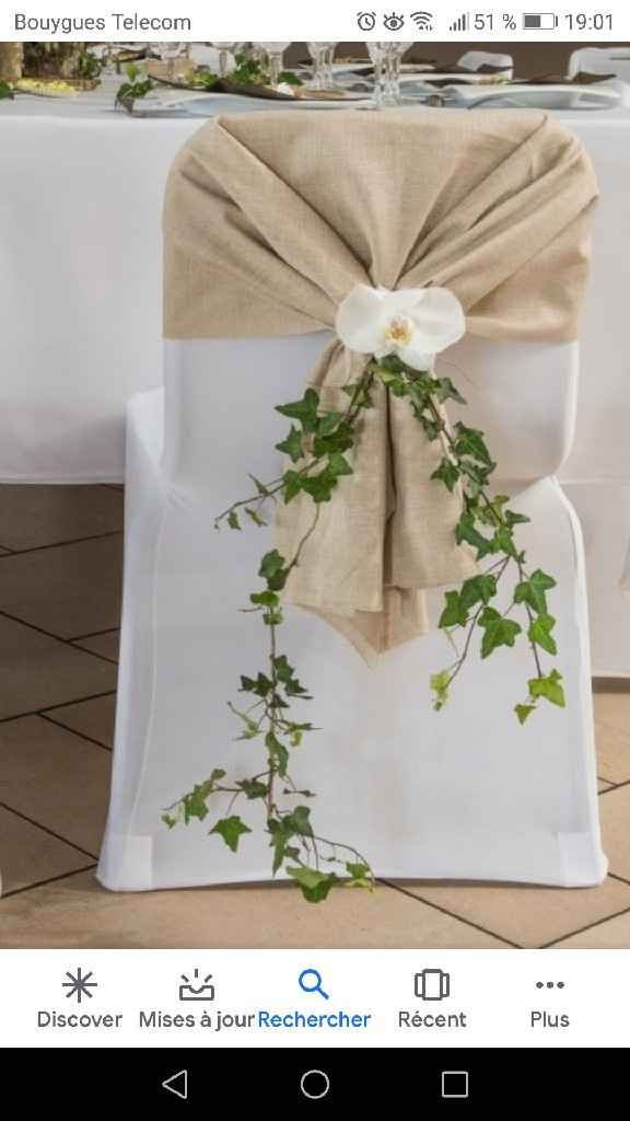 Décoration chaise sans housse - 1