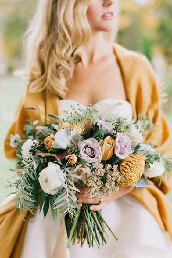 Inspiration jaune/moutarde pour un mariage coloré - 3