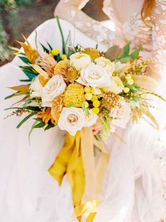 Inspiration jaune/moutarde pour un mariage coloré - 6