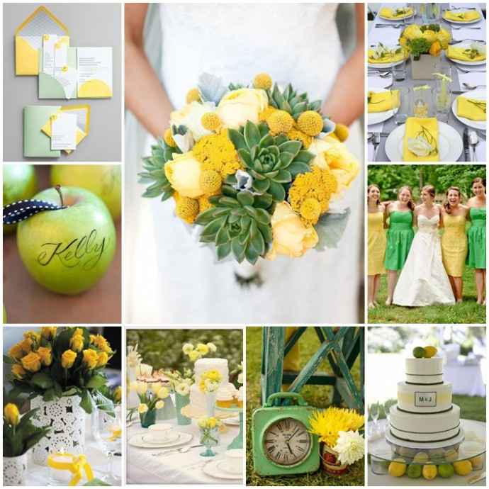 Inspiration jaune/moutarde pour un mariage coloré - 19