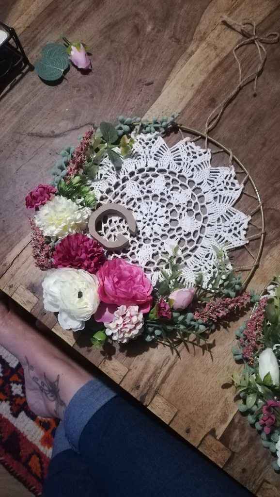 Diy du jour. Cercle fleuri mariés - 3