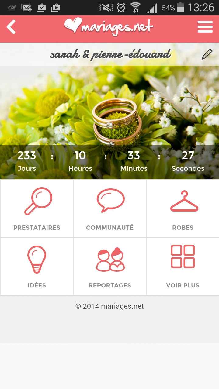 Compte à rebours général mariages.net - 1