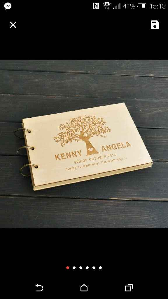 Personnalisation du livre d'or - 1