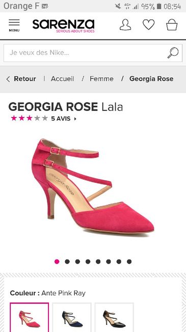 Chaussure fushia - 1