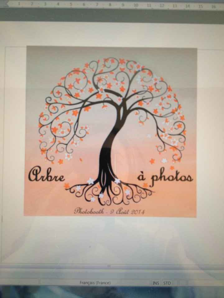 affiche de présentation arbre à photos