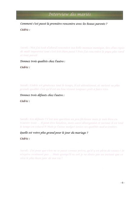 Gazette - 5ième page