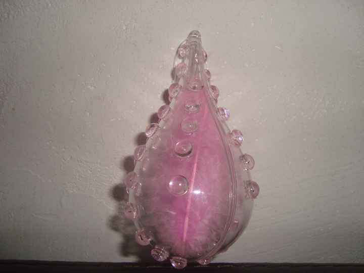 Goutte d'eau rose pale