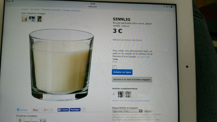 Mes menus avec bougie - 1