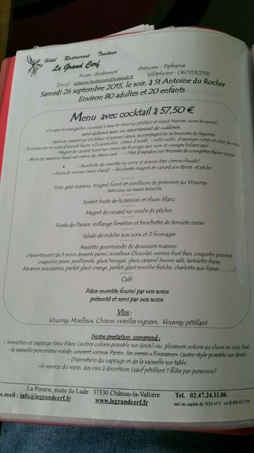 Combien vous coûte votre traiteur ? - 1