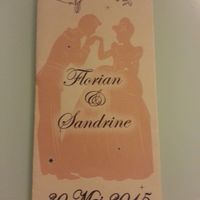 Devant de notre faire part