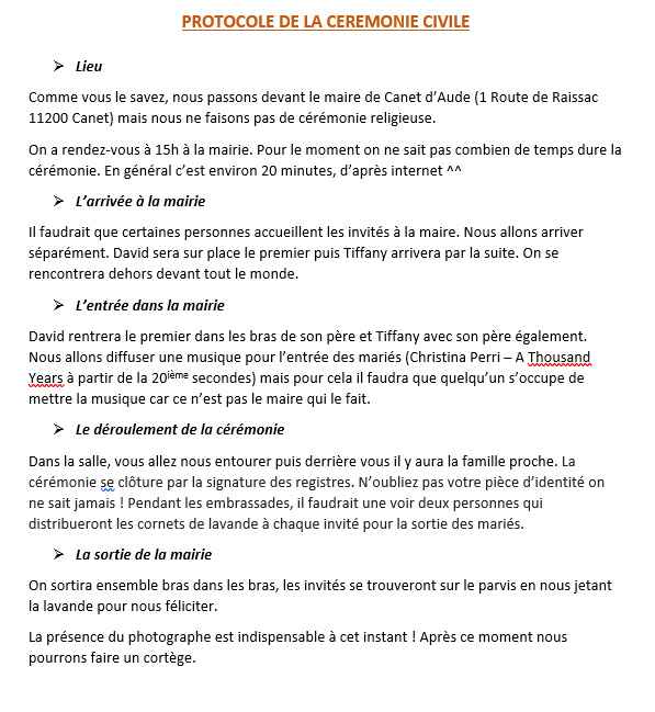 Checklist pour les temoins - 1