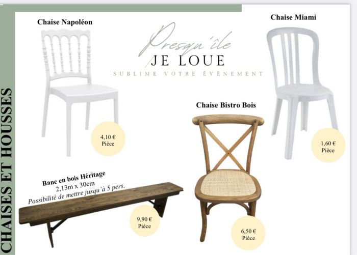 Location chaise - Suisse 1