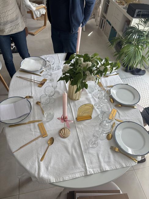 Changement d’agencement et déco des tables ! 12