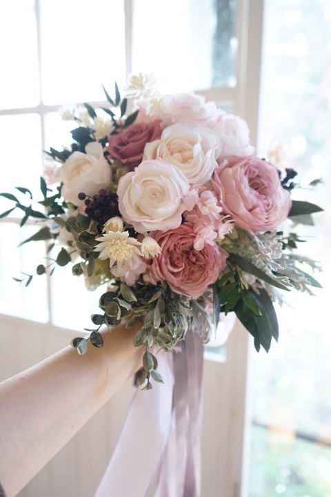 Un bouquet de mariée "rose" pour octobre Rose - 1