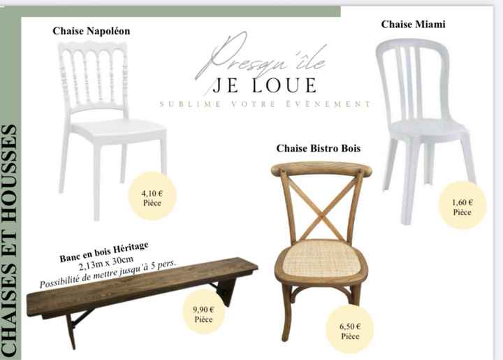 Location chaise - Suisse - 1